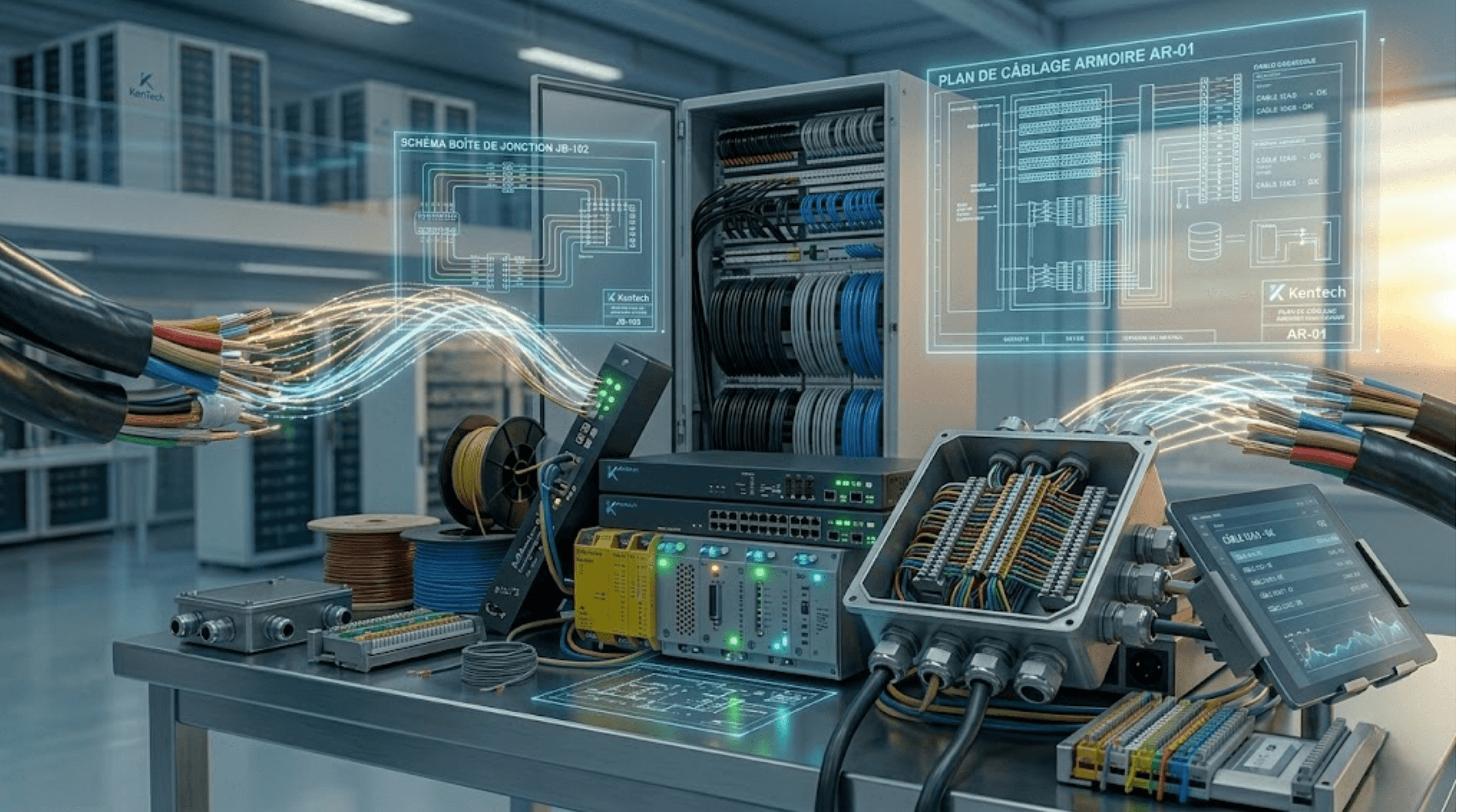Schéma de câbles (boîtes de jonction, armoires répartiteurs)